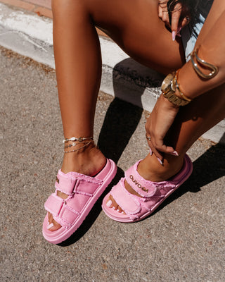 OLAVOGA BERLIOZ SLIDES POWDER PINK