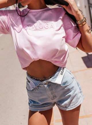 OLAVOGA OVIRA T-SHIRT PINK