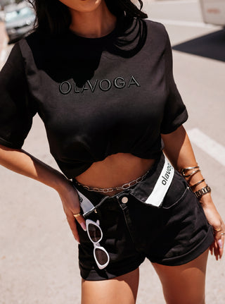 OLAVOGA OVIRA T-SHIRT BLACK